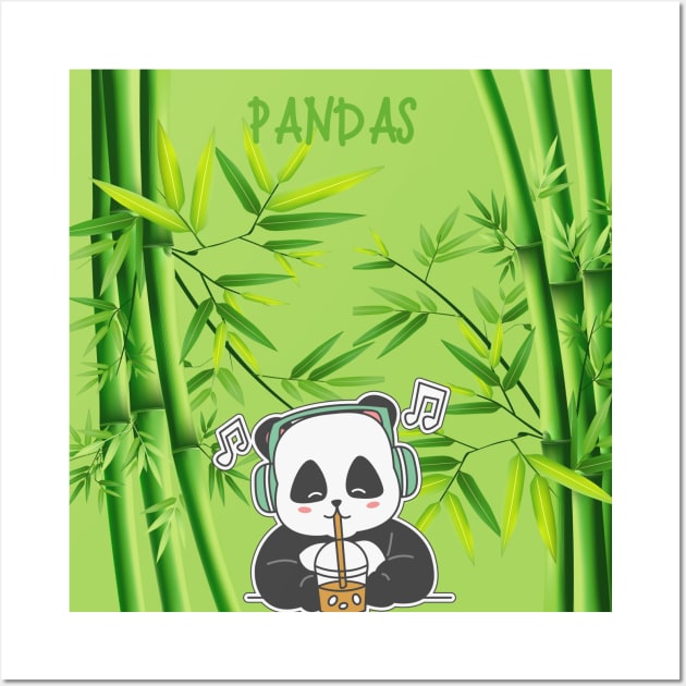 Love Pandas Wall Art by Jose Roberto LG